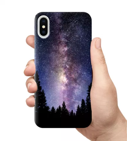 Чехол для смартфона с принтом - Звезды над лесом