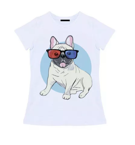 Женская футболка - Позитивный пёс