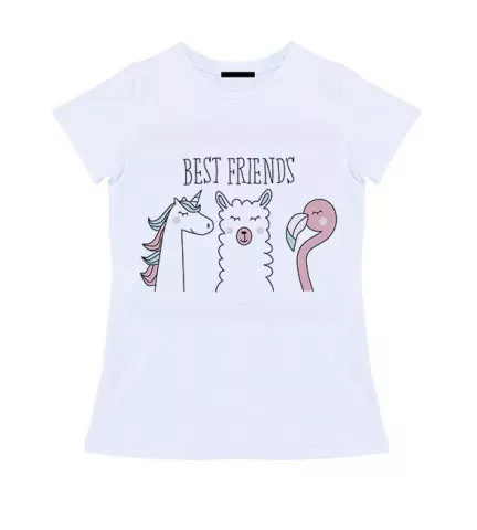Женская футболка - The best friends