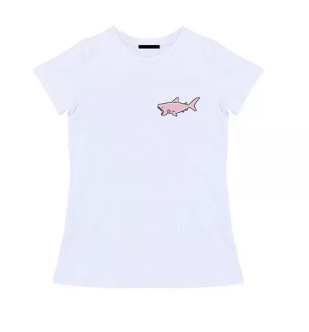 Женская футболка - Pink shark