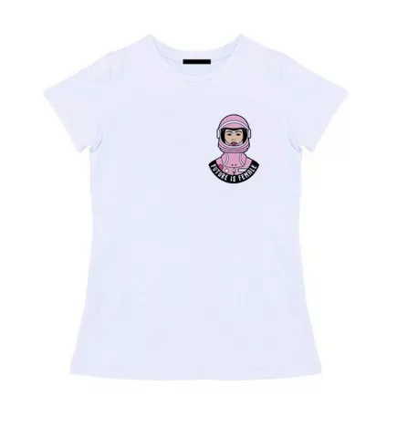 Женская футболка - Cosmonaut girl