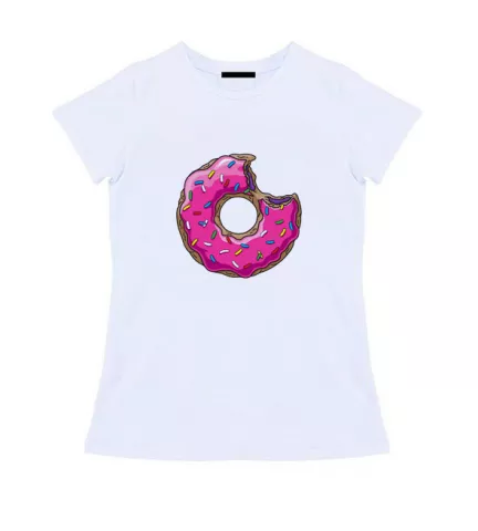 Женская футболка - Пончик
