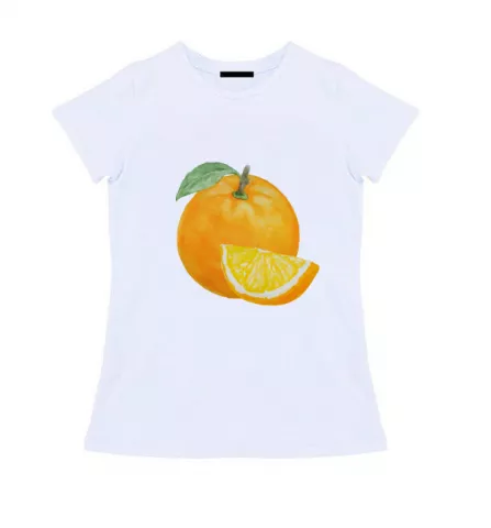 Женская футболка - Апельсин