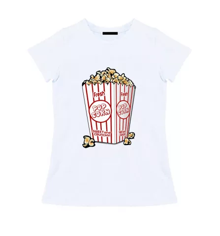 Женская футболка - Popcorn