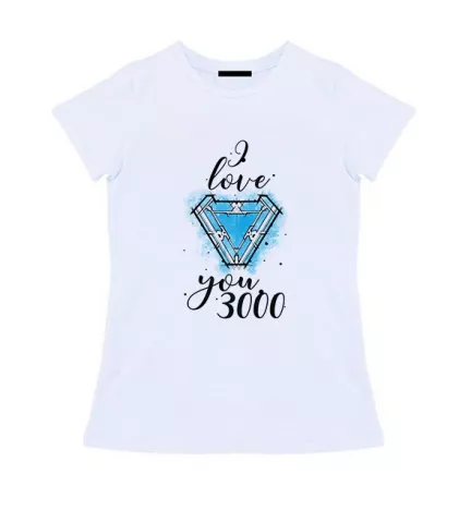 Женская футболка - I Love You 3000