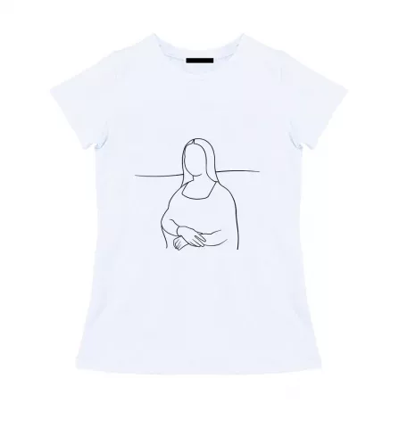 Женская футболка - Мона Лиза