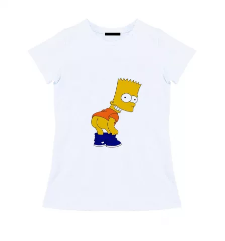 Женская футболка - Bart Simpson