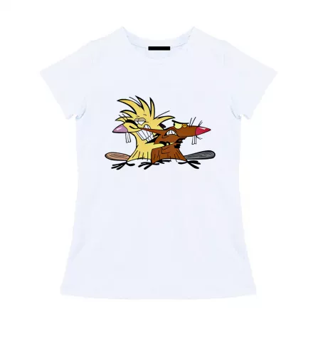 Женская футболка - Angry Beavers
