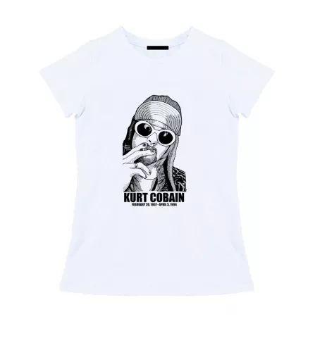 Женская футболка - Kurt Cobain