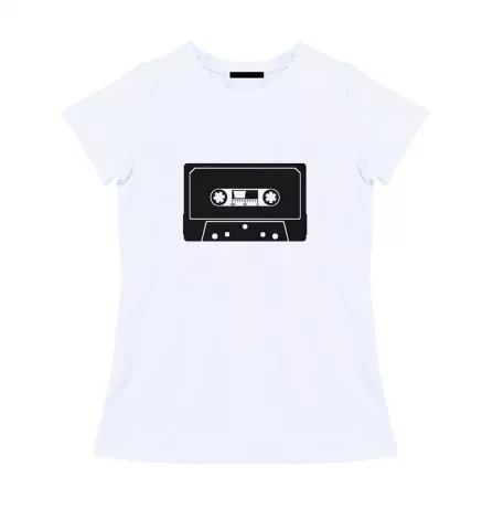 Женская футболка - Ретро кассета