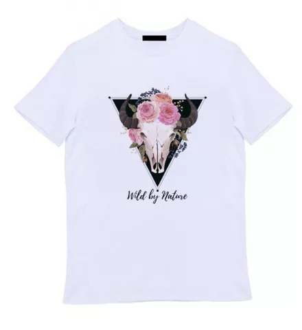 Белая мужская футболка - Wild