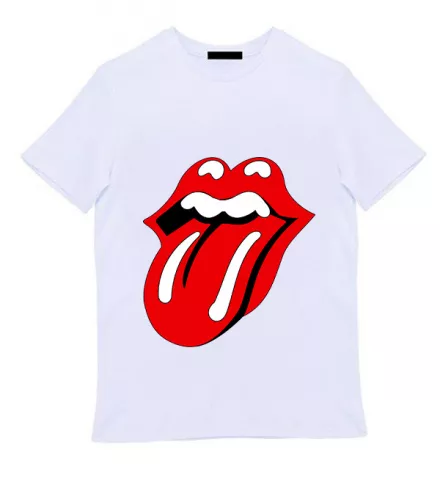 Белая мужская футболка - The Rolling Stones