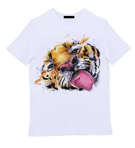 Белая мужская футболка - Tiger