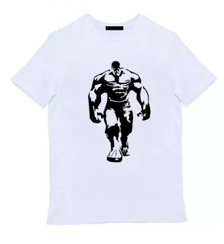 Белая мужская футболка - Халк