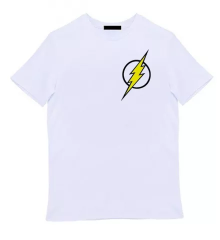Белая мужская футболка - Flash