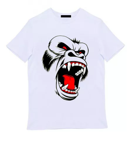 Белая мужская футболка - King Kong