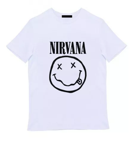 Белая мужская футболка - Nirvana