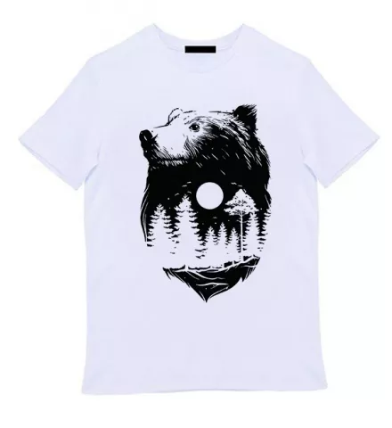 Белая мужская футболка - Big Bear