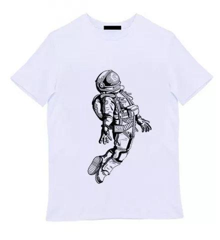 Белая мужская футболка - Space