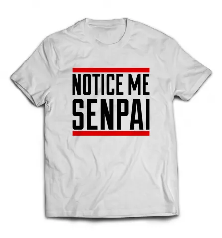 Белая футболка - Notice Me Senpai 