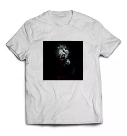 Белая футболка - Tokyo Ghoul дизайн