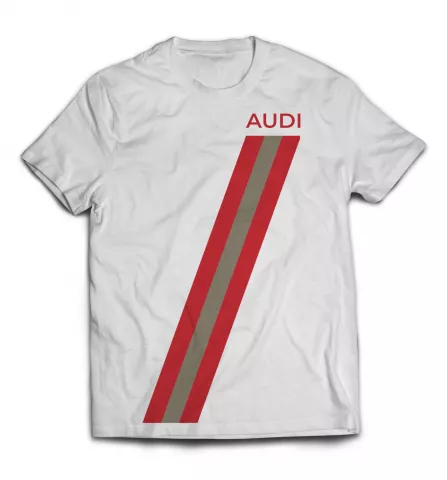 Футболка белая - Audi дизайн