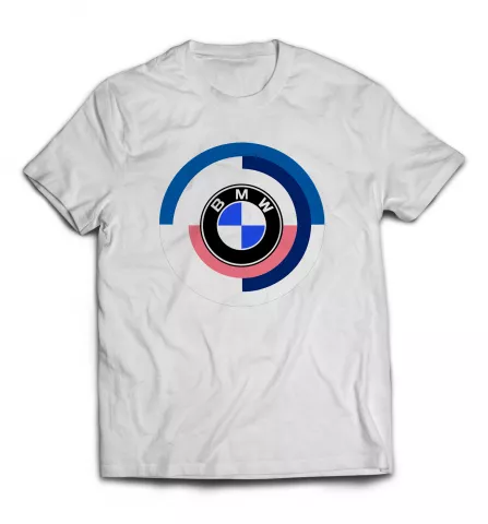 Белая футболка - Лого BMW