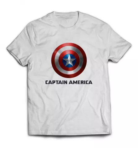 Белая футболка - Captain America