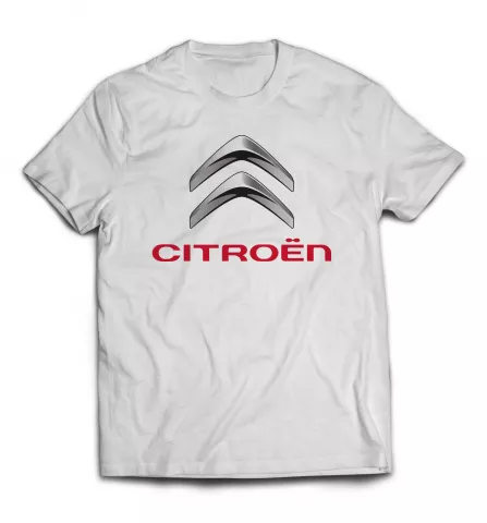 Белая футболка - Citroen лого