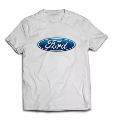 Футболка белая - лого Ford 