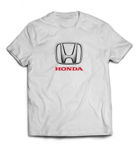 Белая футболка - Honda лого