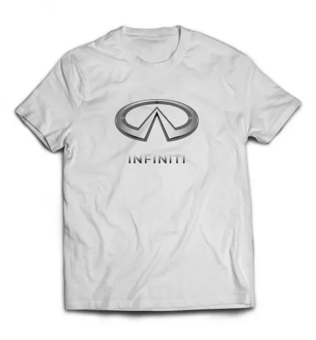 Белая футболка -  Infiniti лого