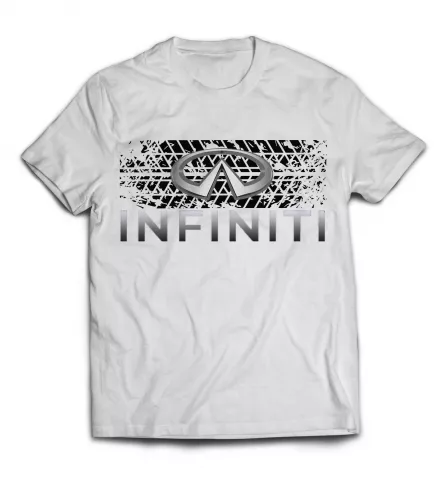 Белая футболка -  Infiniti дизайн