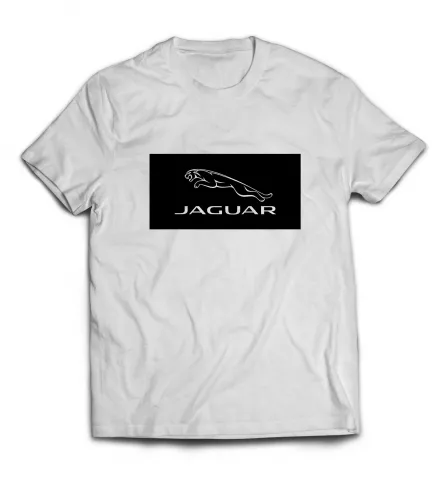 Белая футболка - Jaguar принт 