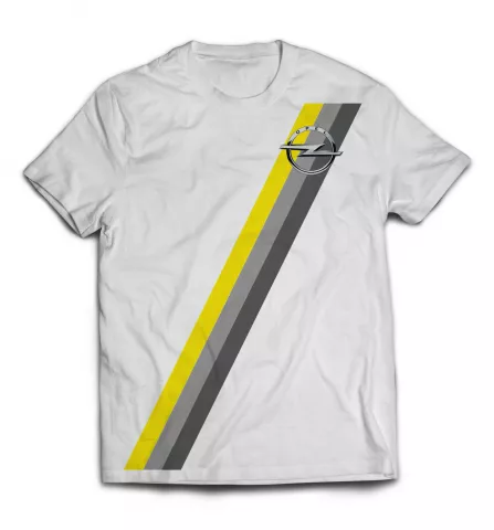 Белая футболка - Opel дизайн