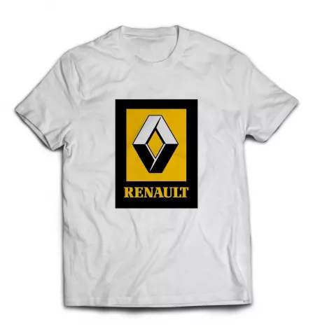 Белая футболка - Renault лого