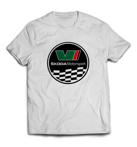 Белая футболка - Skoda Motorsport