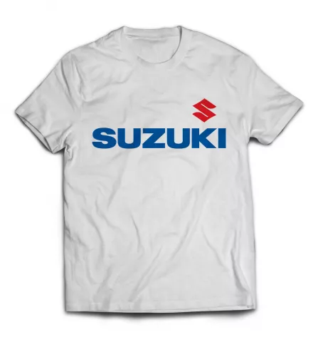 Белая футболка - Suzuki принт