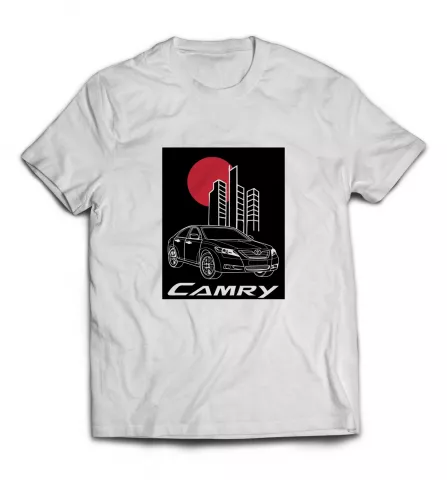 Белая футболка - Toyota Camry
