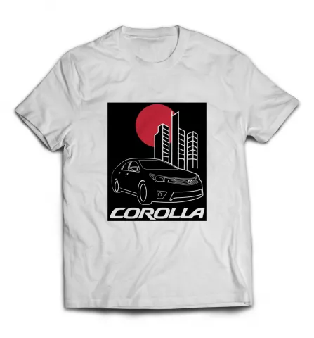 Белая футболка - Toyota Corolla
