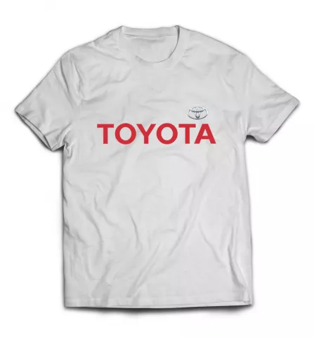 Белая футболка - Toyota принт