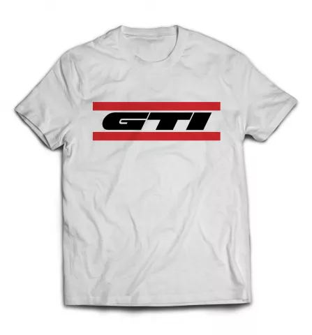 Белая футболка - GTI принт