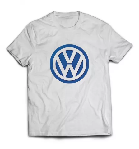 Белая футболка - Volkswagen лого