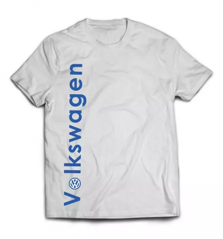 Белая футболка - Volkswagen принт