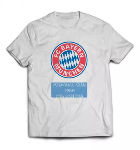 Белая футболка -  FC Bayern лого