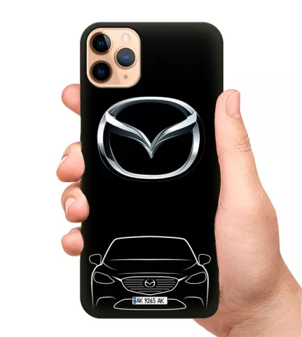 Чехол на телефон - Mazda с автономером