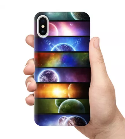 Чехол для смартфона с принтом - Коллаж планет