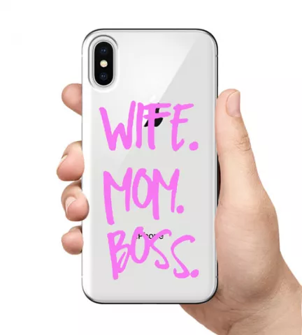Чехол для смартфона с принтом - Mom.Boss