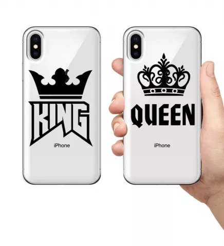 Парные чехлы для смартфонов - King и Queen