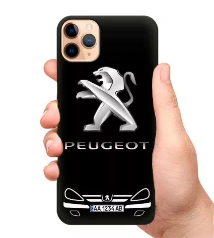 Чехол на телефон - Peugeot с автономером